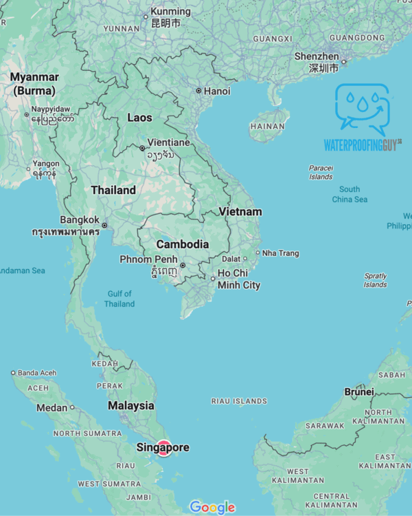 Singapore location on Google map
